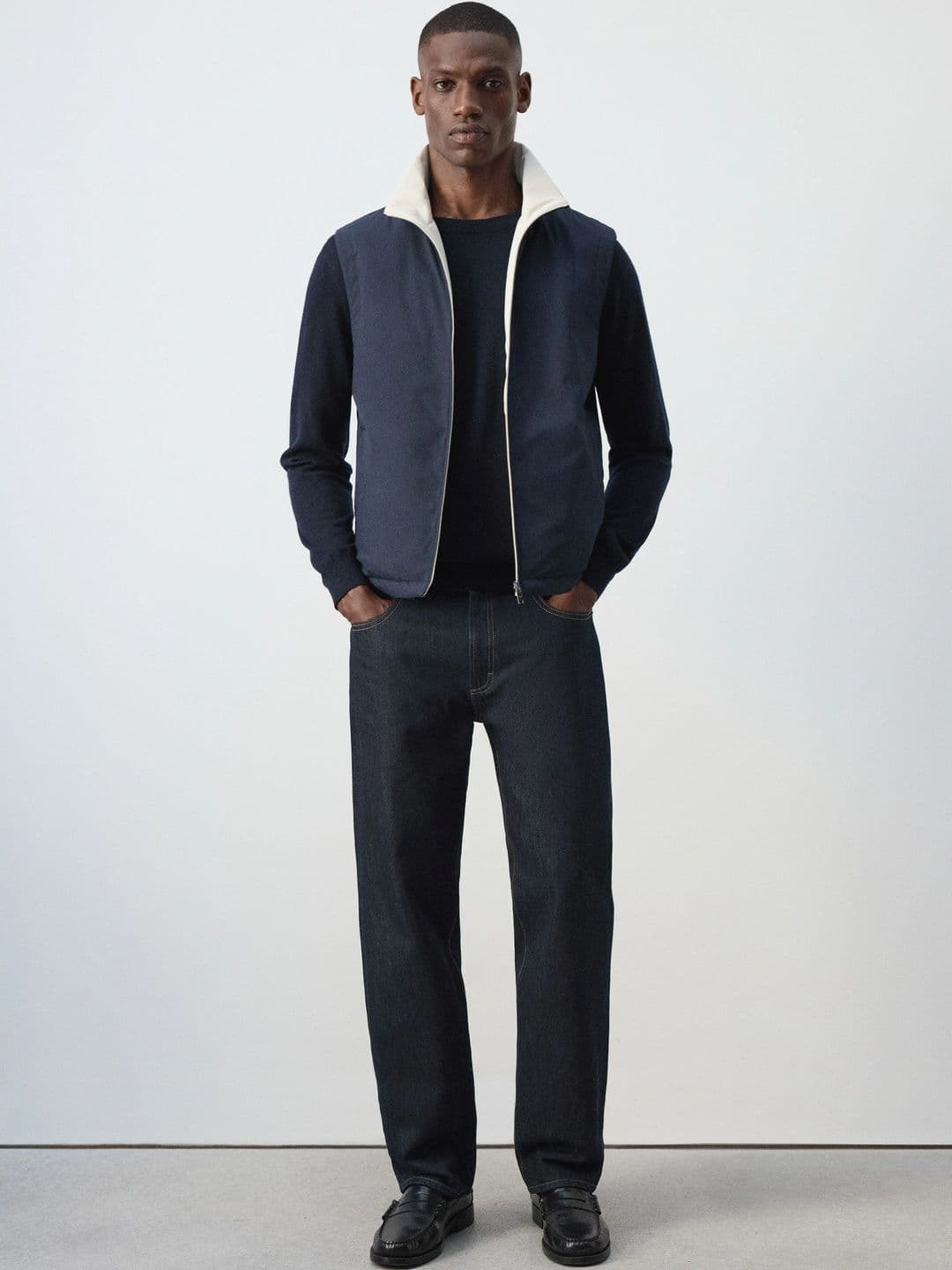 MANGO MAN Men Reversible Knitted Jacket - view 1