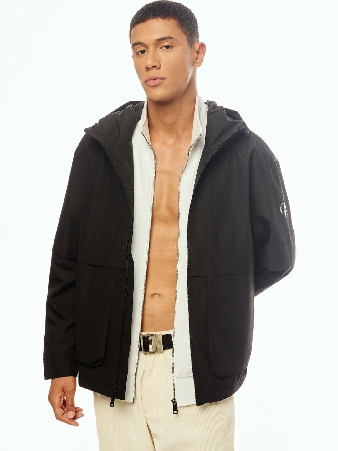 Calvin Klein Jeans Men Brand Logo Lightweight Woven Jacket - view 1
