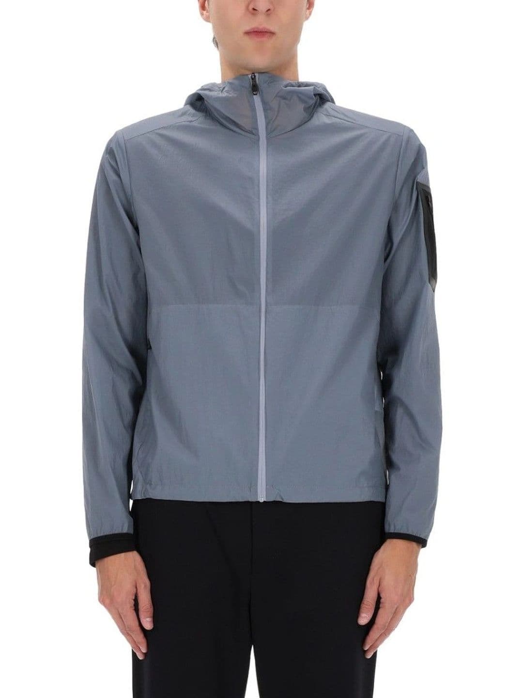 BOSS Grey Solid Hood Jacket - view 1