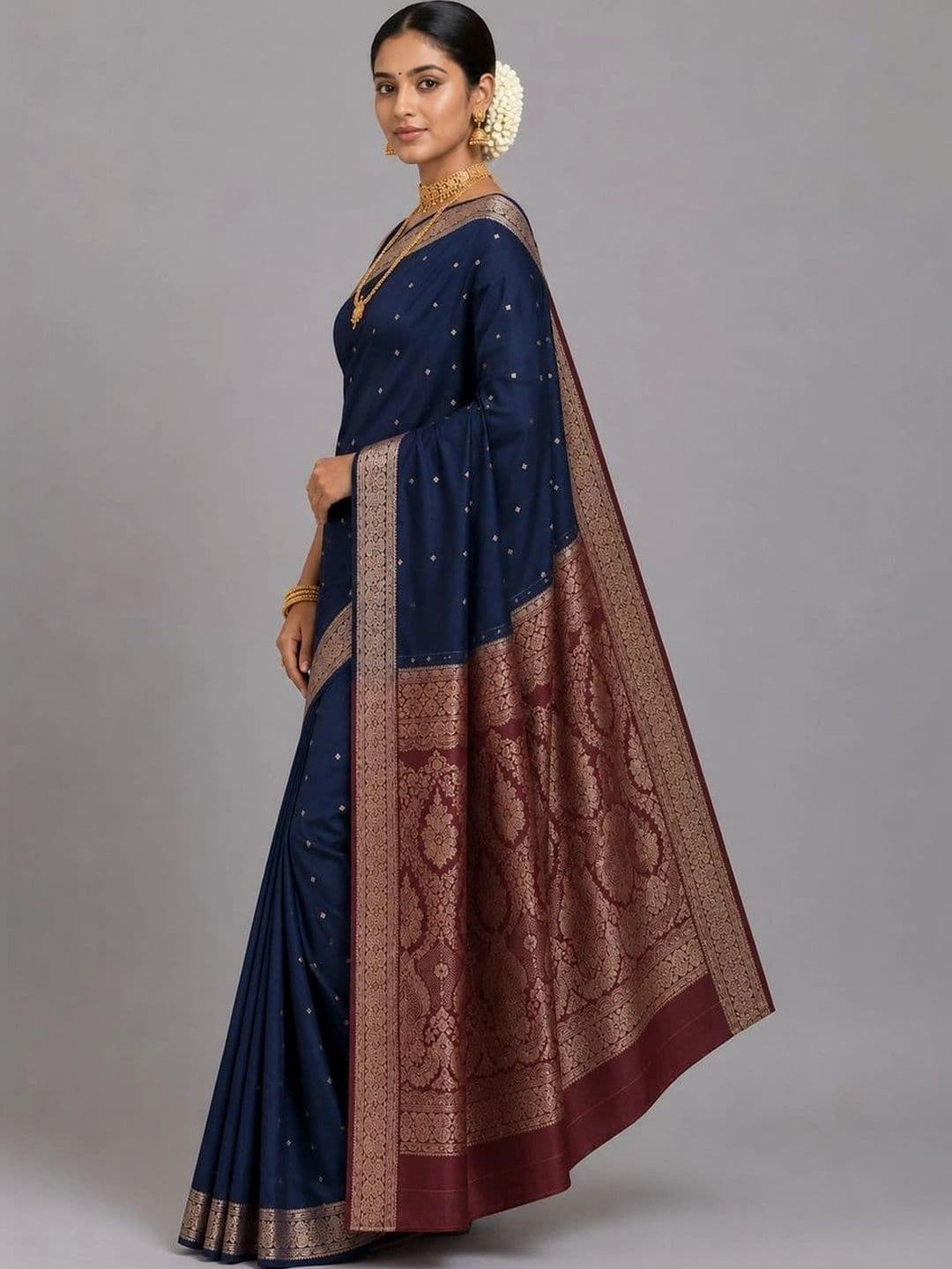 Fashioneta Looms Woven Design Zari Art Silk Saree - view 1