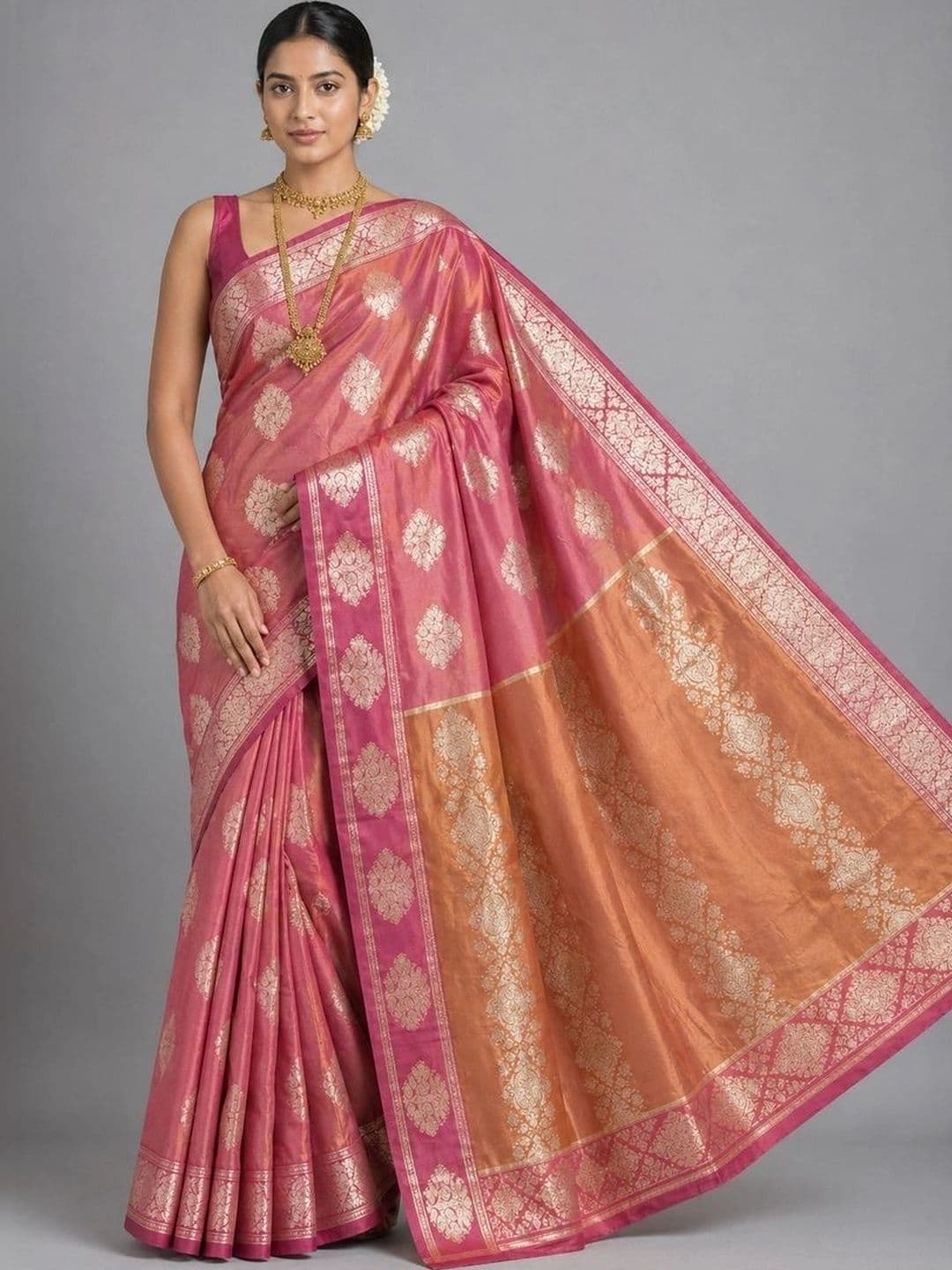 Fashioneta Woven Design Zari Art Silk Saree - view 1