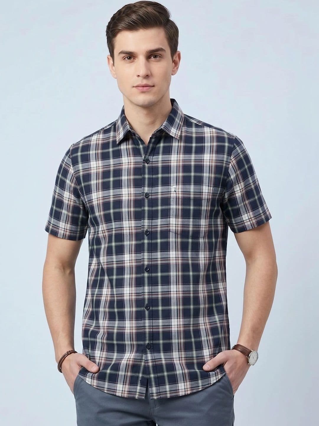 Roadster Men Checked Casual Shirt - view 1