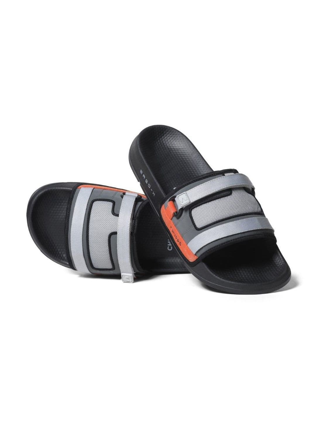 CHUPPS Men Grey Rebel Ergo-X Orthopedic Sliders - view 1