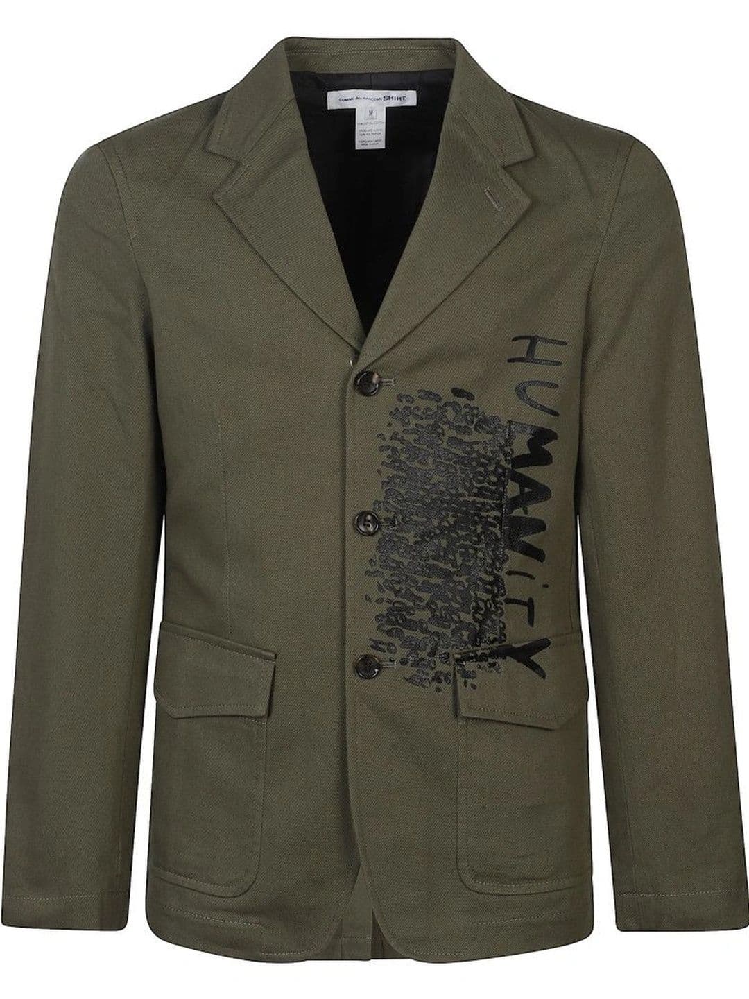 Comme Des Garcons Dark Green Graphic Jacket - view 1