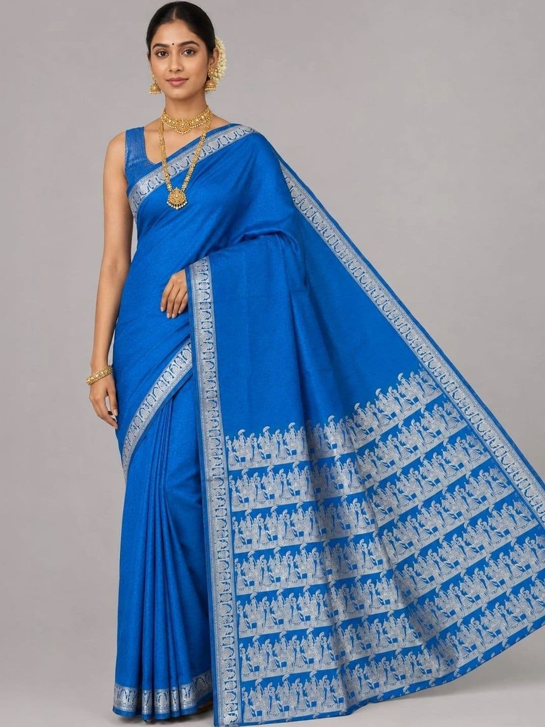 Fashioneta Heritage Woven Design Zari Art Silk Saree - view 1