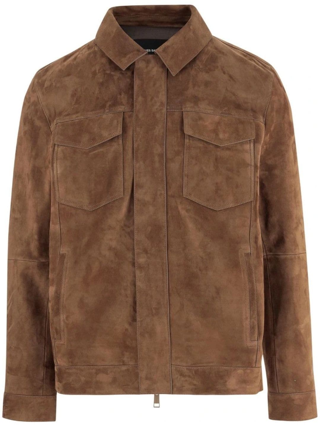 Yves Salomon Brown Shirt Collar Jacket - view 1