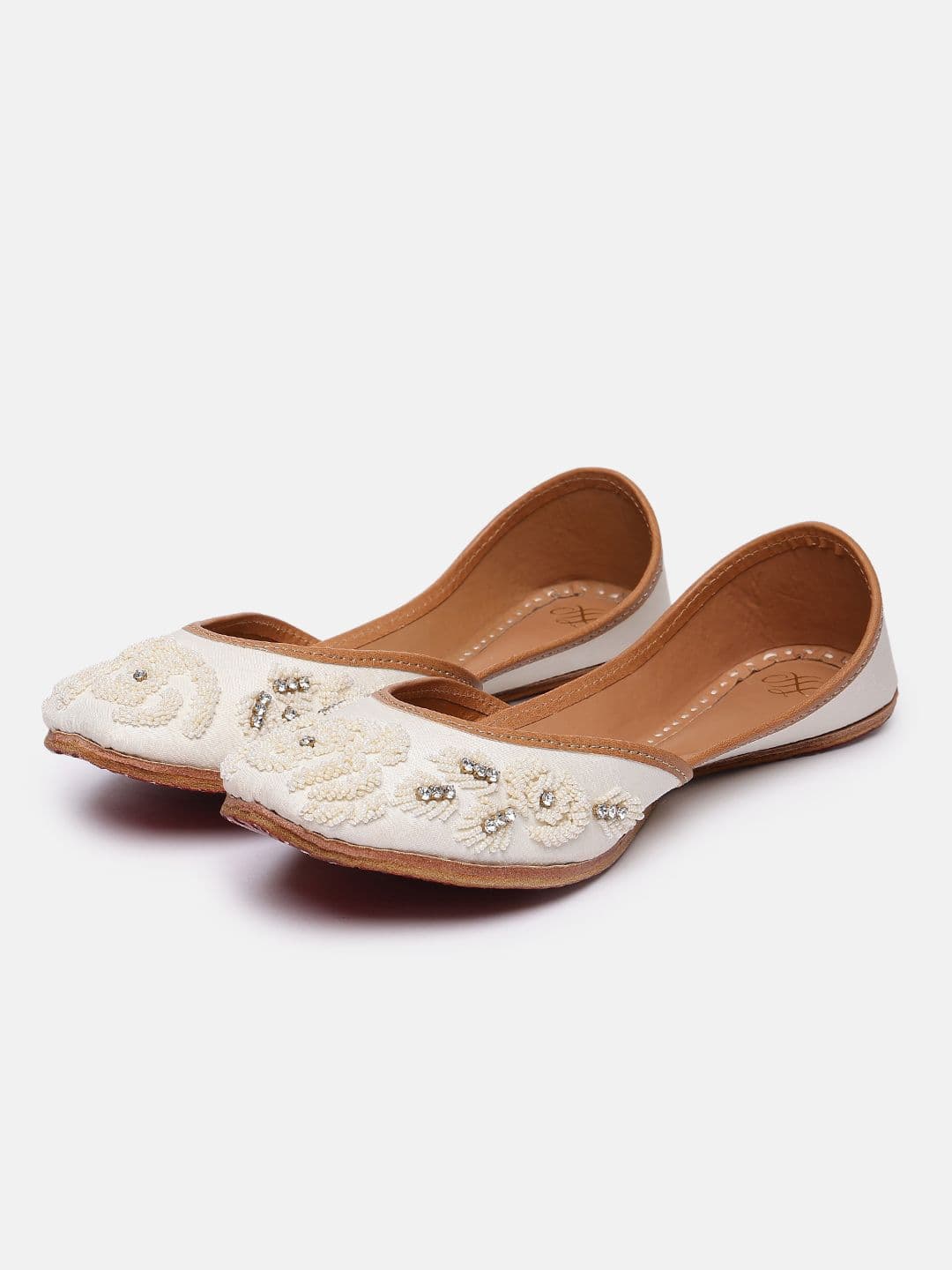 House of Pataudi Women Embellished Ethnic Mojaris Flats - view 1