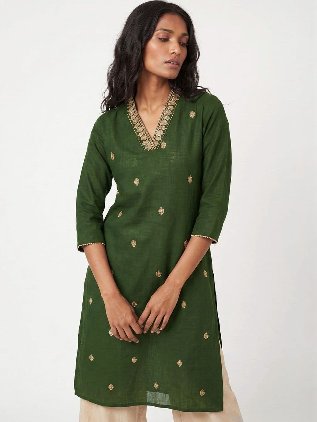max Women Embellished Kurta - view 1
