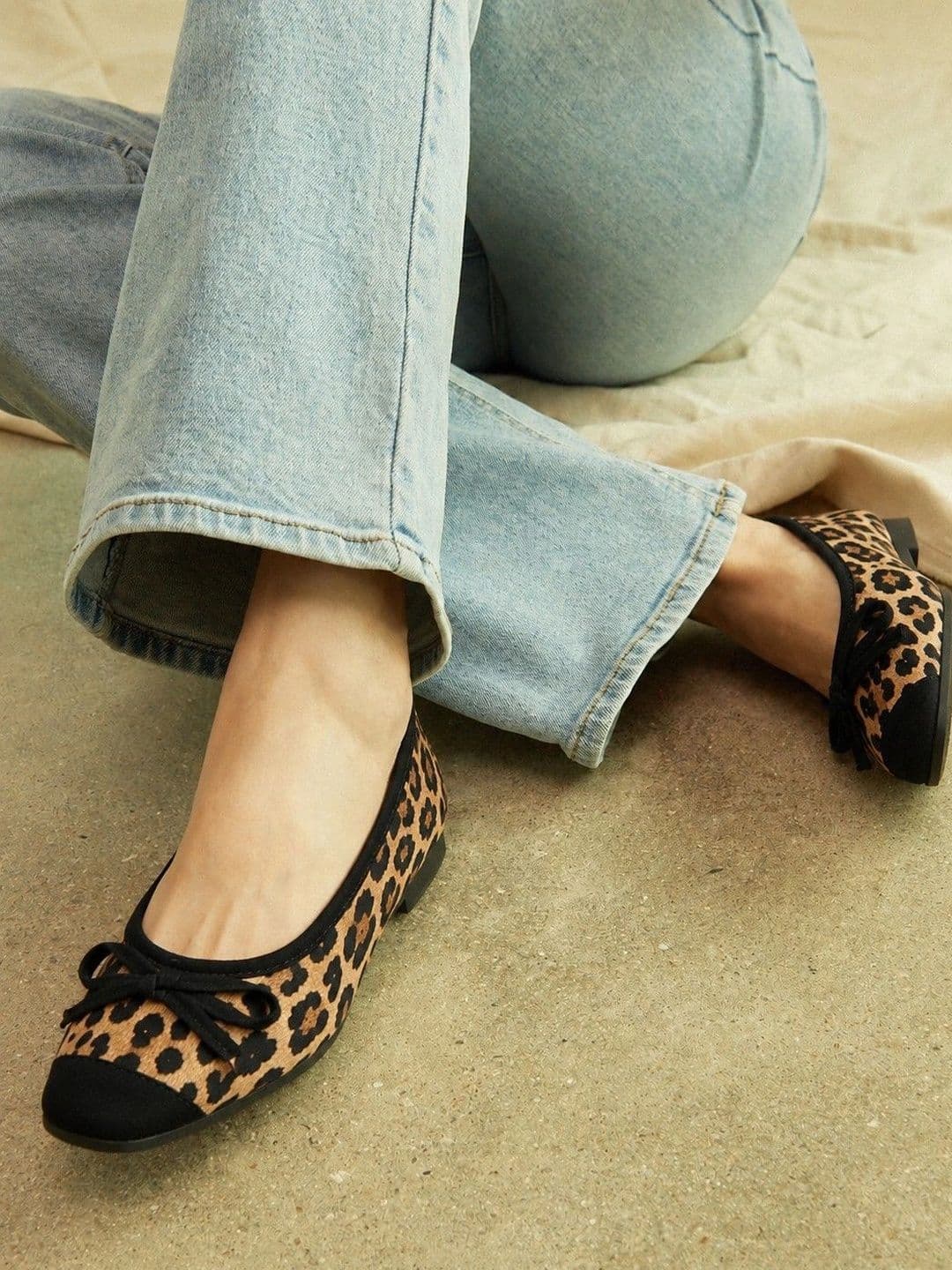 Austine Printed Round Toe Slip-On Ballerinas - view 1