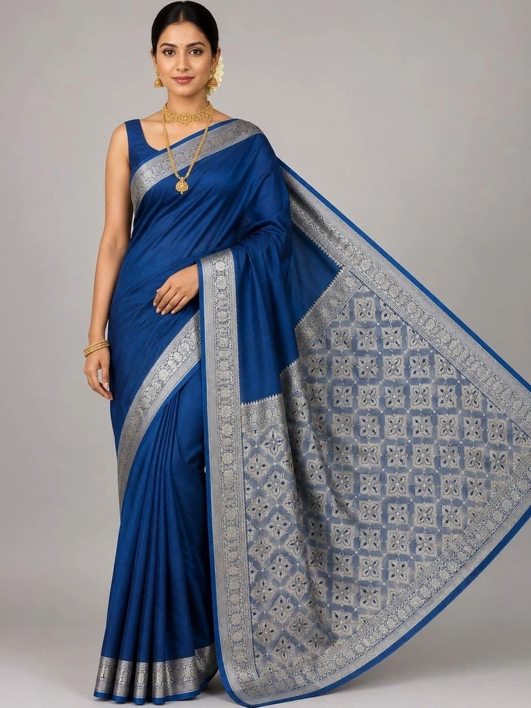 Fashioneta Looms Woven Design Zari Art Silk Saree - view 1