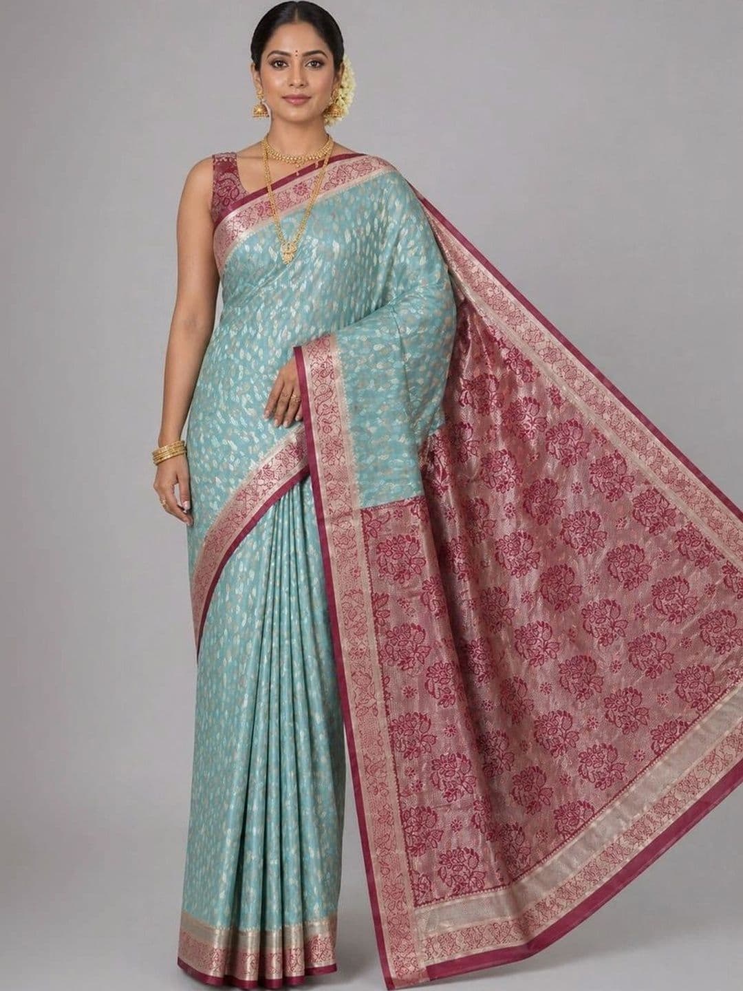 Fashioneta Woven Design Zari Art Silk Saree - view 1