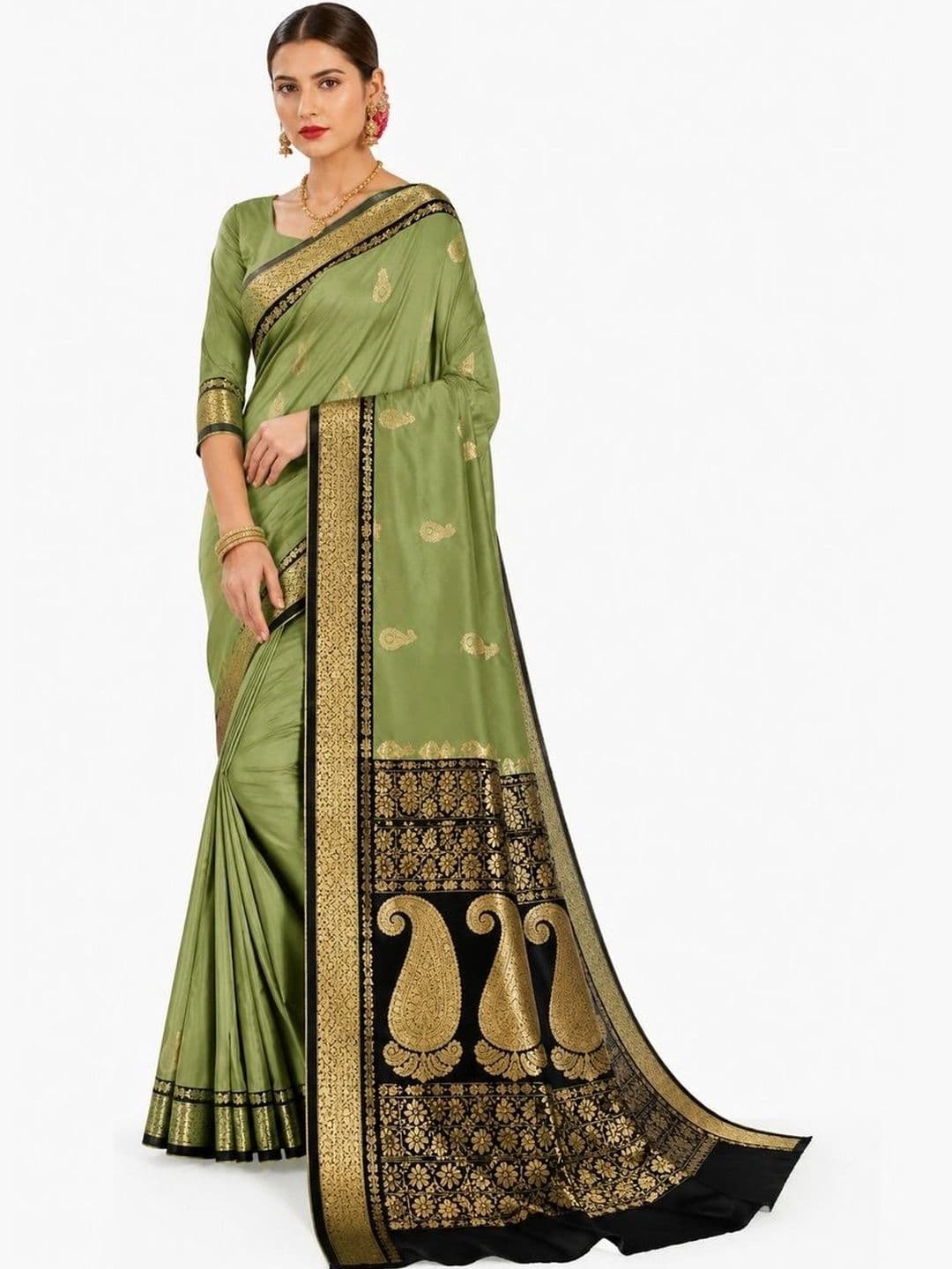 Fashioneta Exclusive Woven Design Zari Art Silk Saree - view 1