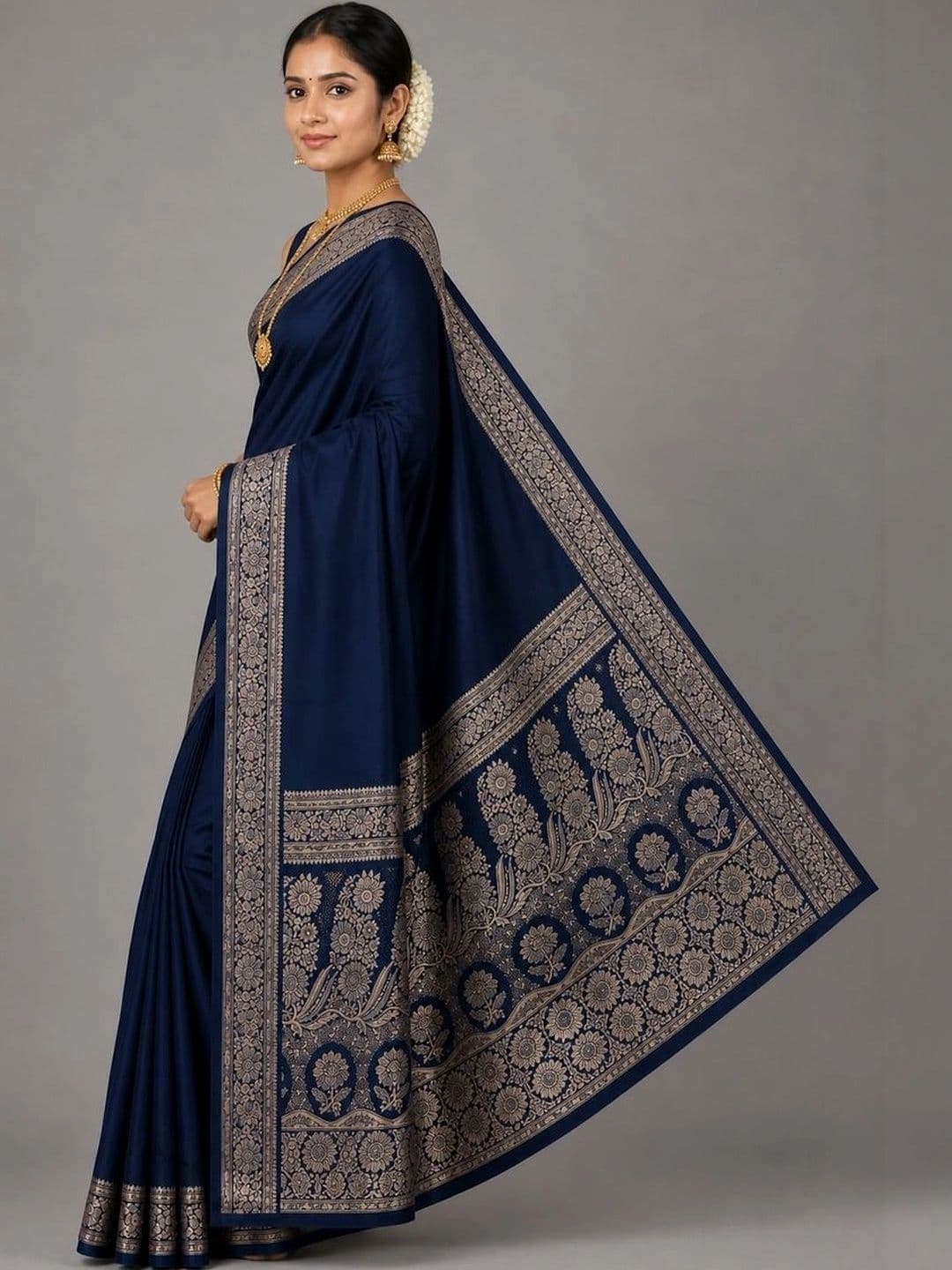Fashioneta Handloom Woven Design Zari Art Silk Saree - view 1