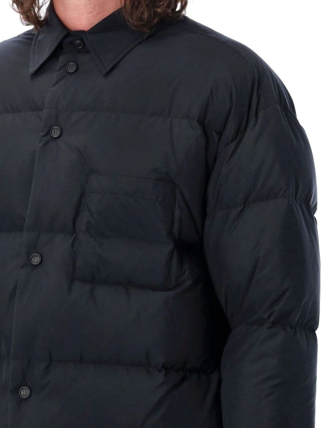 Off-White Black Regular Fit Padded Jacket - view 1