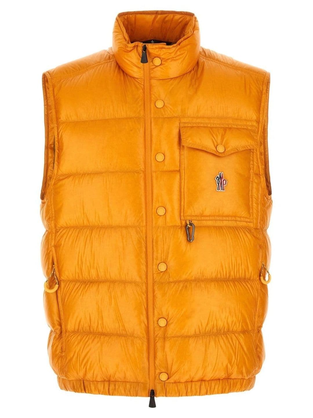 Moncler Yellow Quilted Logo Jacket - view 1
