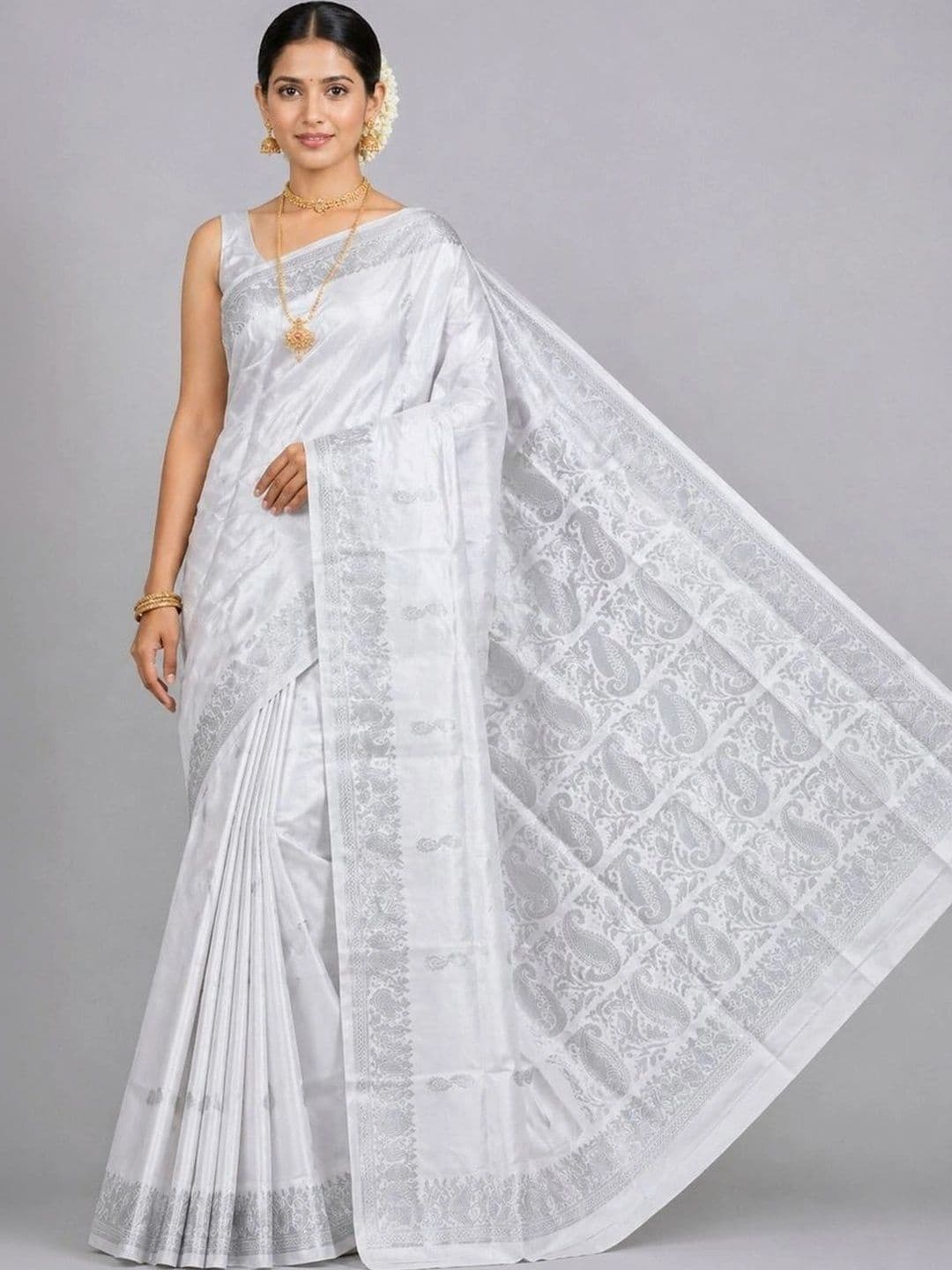 Fashioneta Looms Woven Design Zari Art Silk Saree - view 1