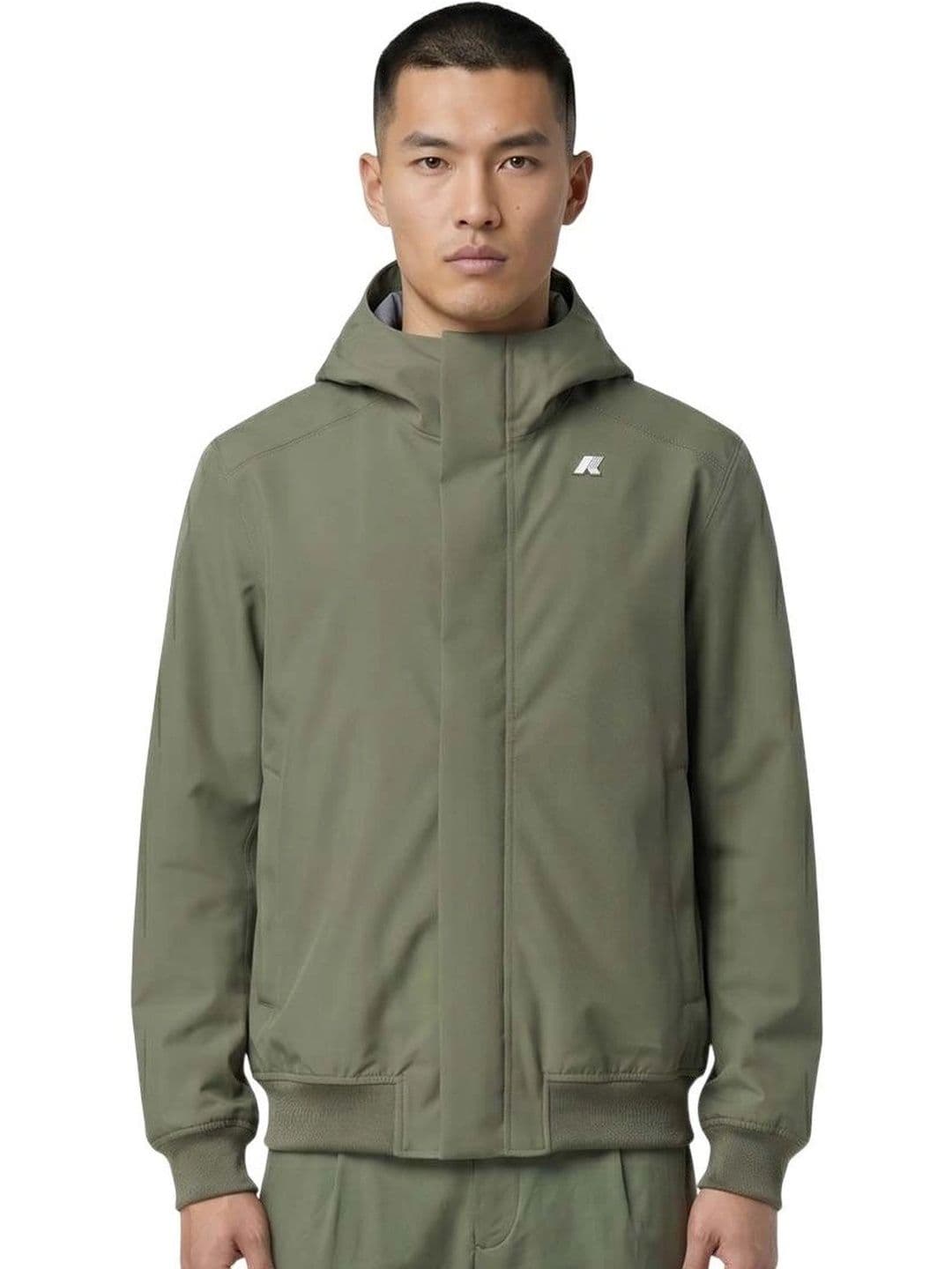 K-Way Olive Regular Hood Jacket - view 1