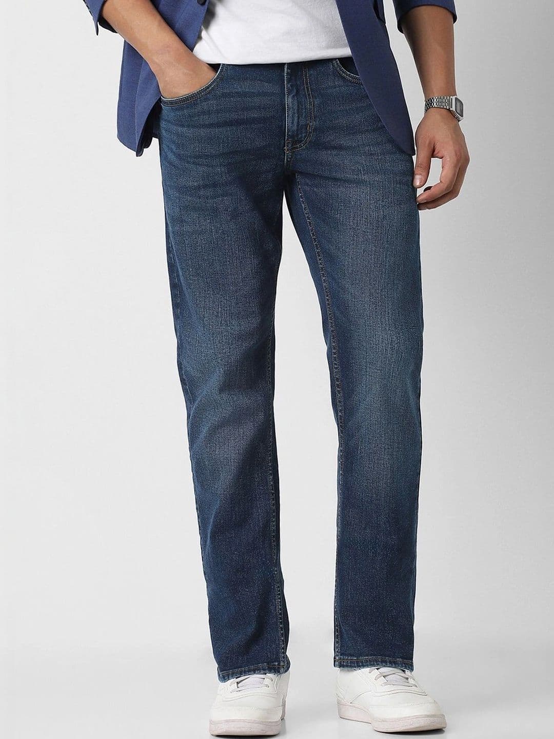 Peter England Casuals Men Slim Fit Mid-Rise Low Distress Jeans - view 1