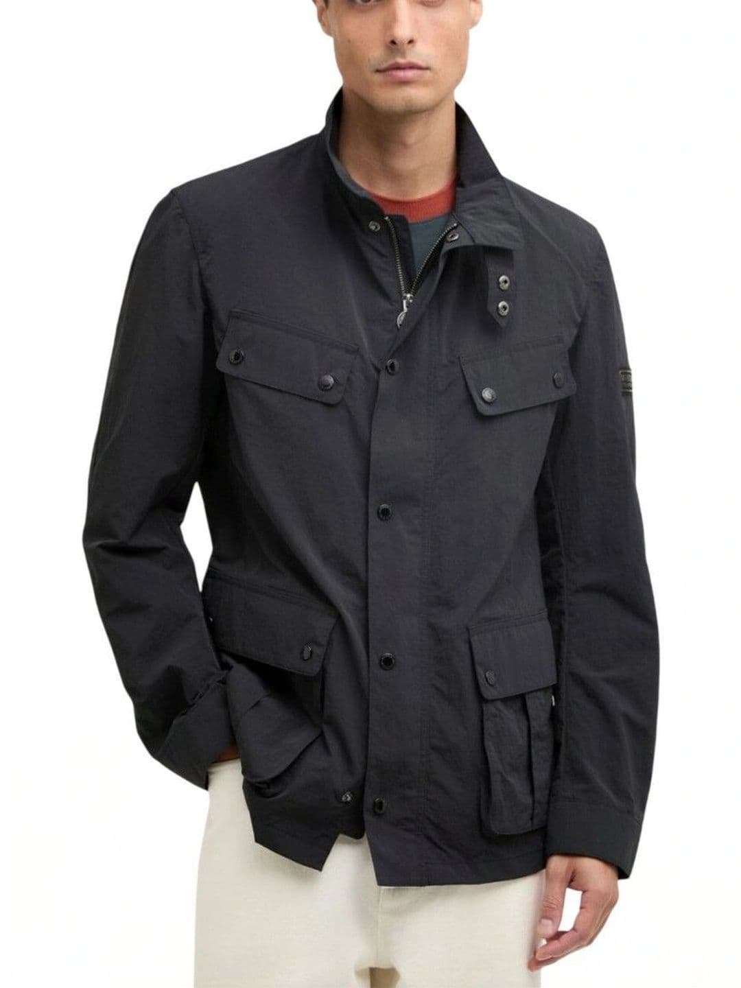 Barbour Black Mock Collar Jacket - view 1