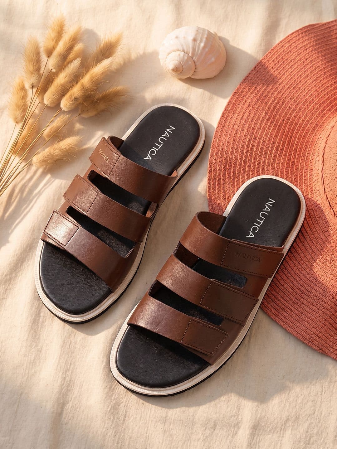 Nautica Men Leather Comfort Sandals - view 1