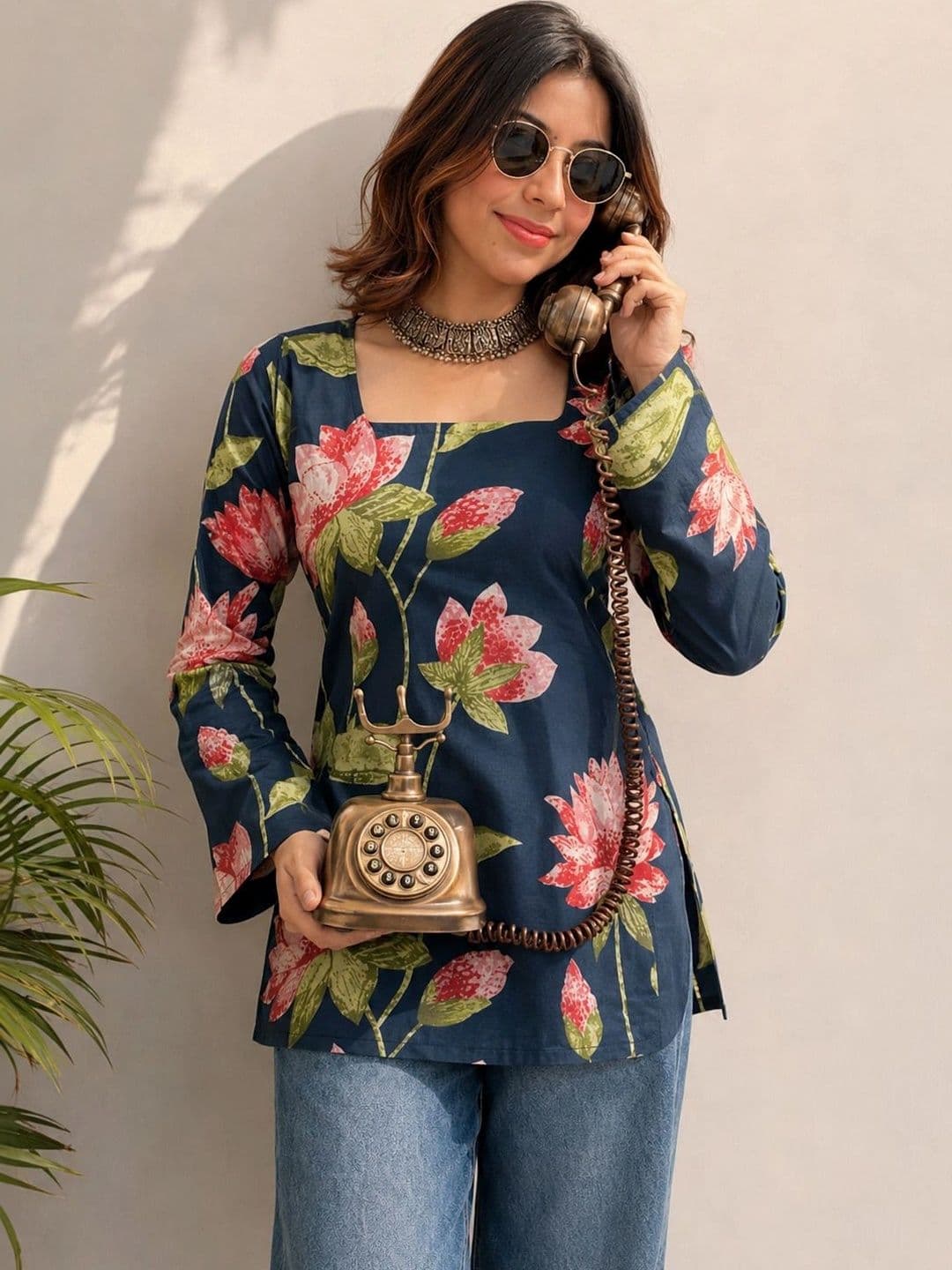 Shedika Women Floral Printed Floral Kurta - view 1
