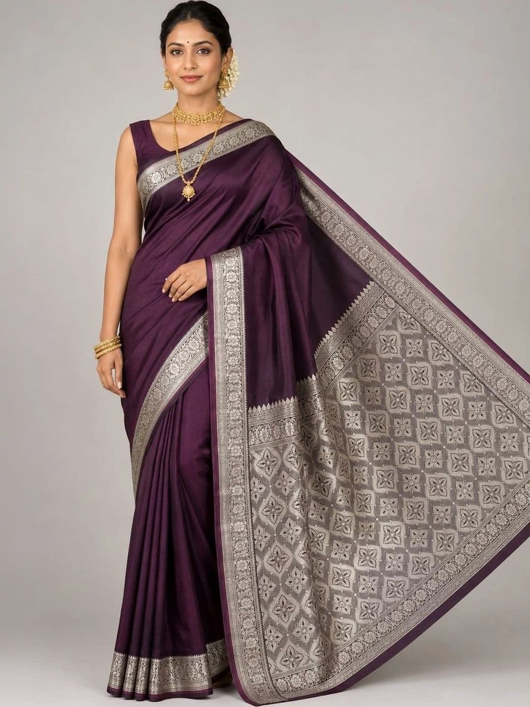 Fashioneta Handloom Woven Design Zari Art Silk Saree - view 1