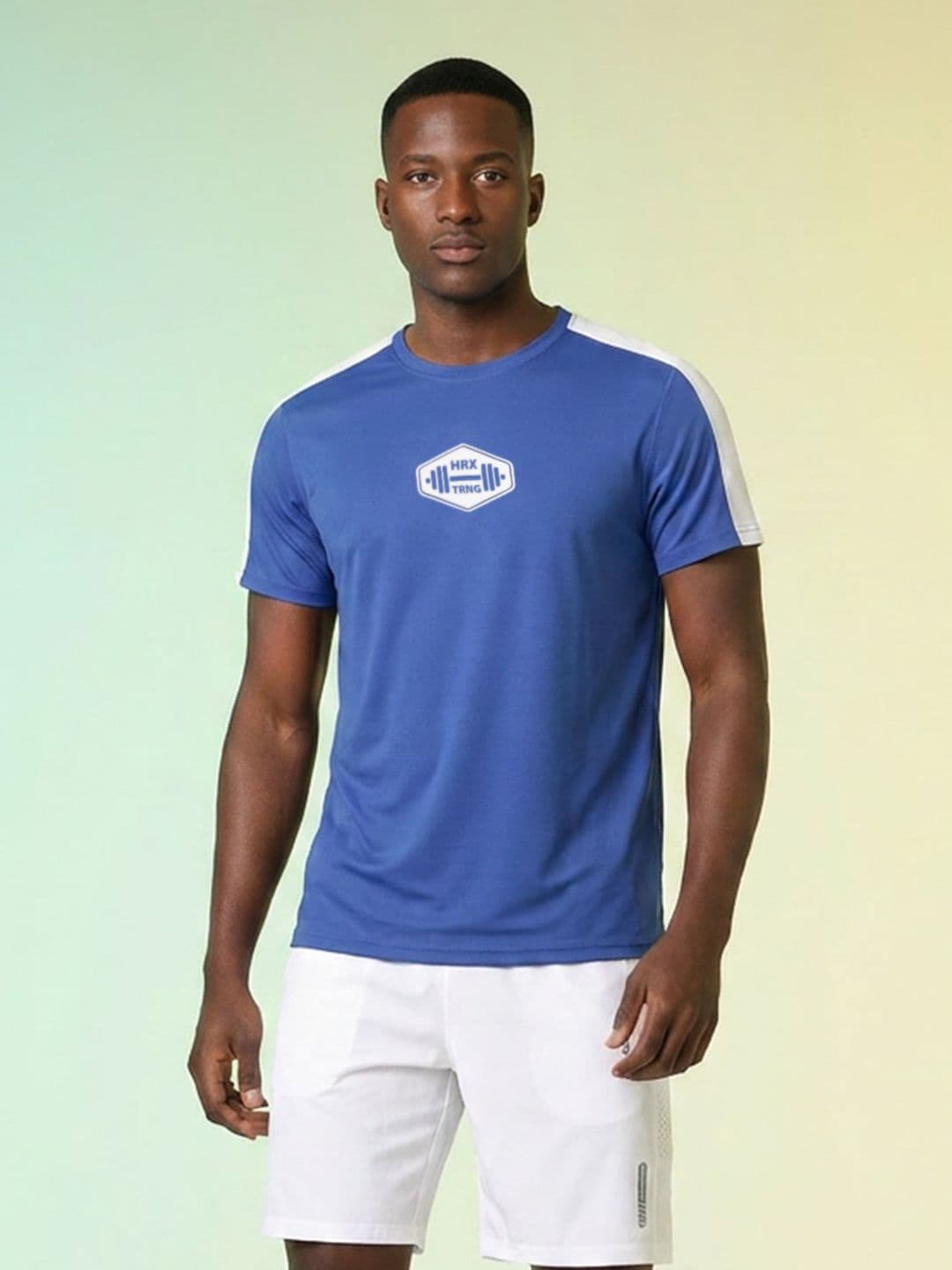 HRX by Hrithik Roshan Typography Printed Rapid Dry Training T-shirt - view 1
