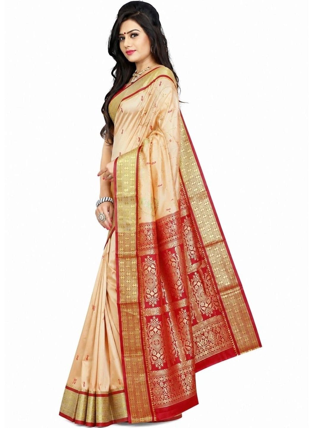 Fashioneta Sarees Woven Design Zari Art Silk Saree - view 1