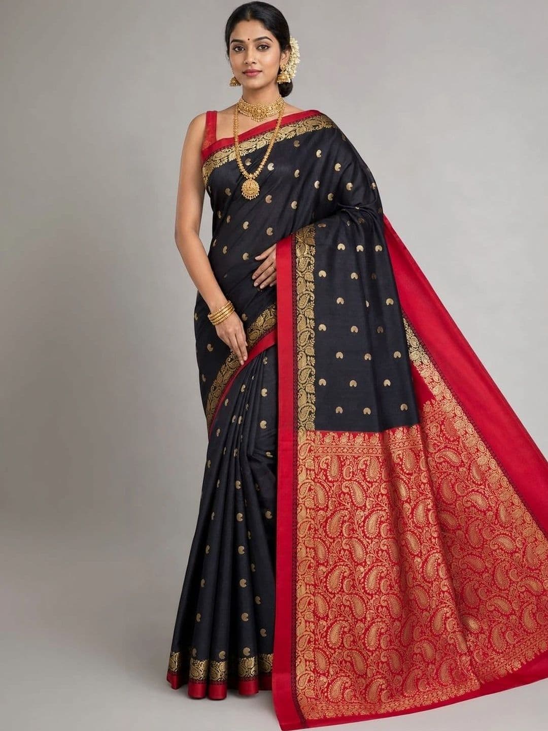 Fashioneta Exclusive Woven Design Zari Art Silk Saree - view 1