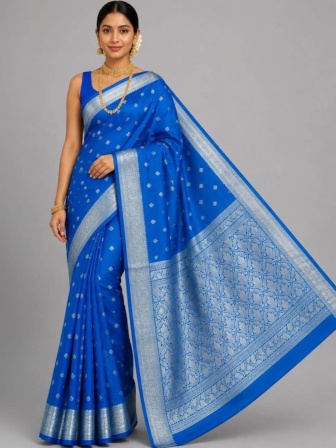Fashioneta Handloom Zari Art Silk Saree - view 1