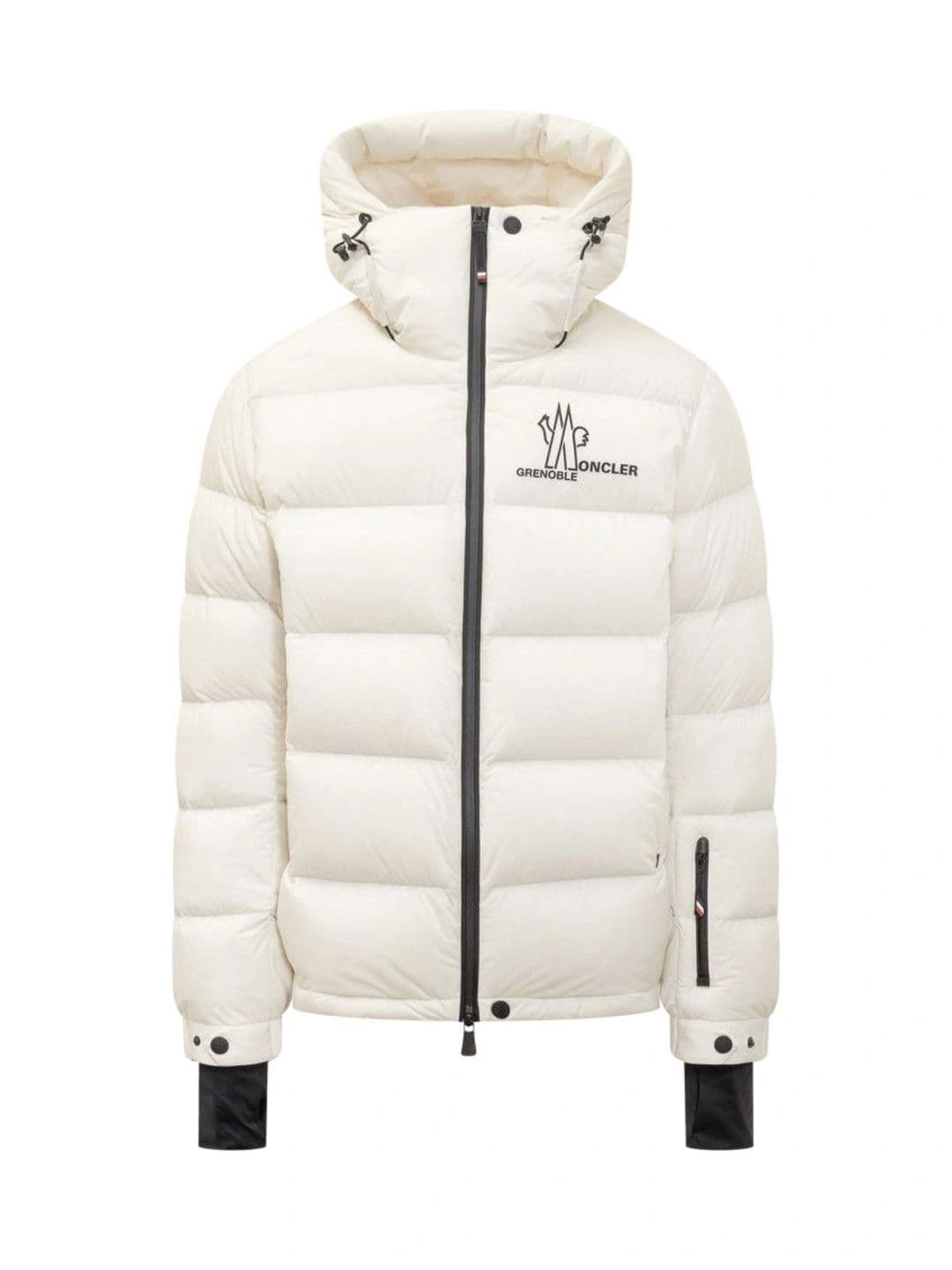 Moncler White Logo Hood Jacket - view 1