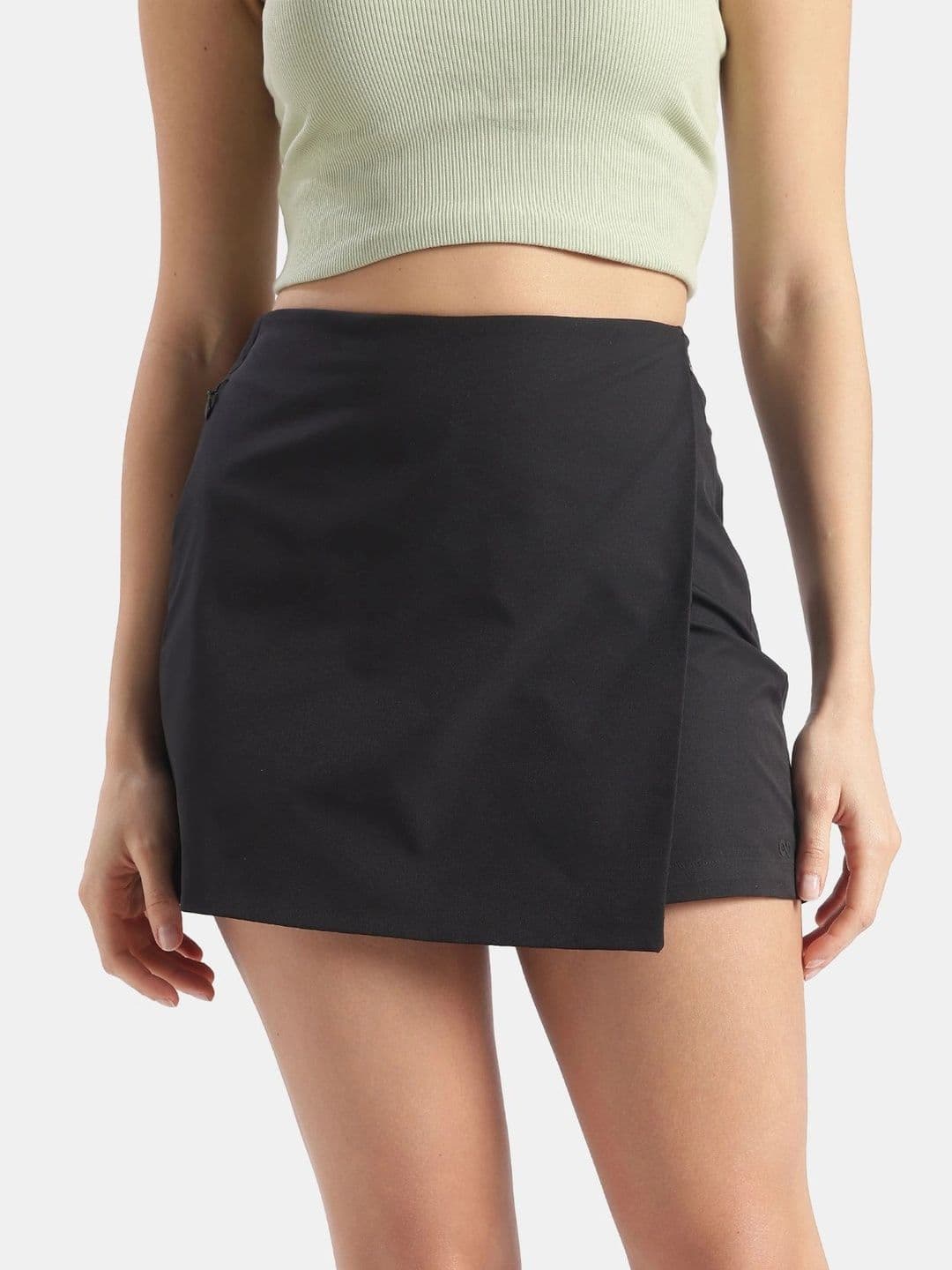 Jockey Groove Microfiber Fabric Skort with Side Zipper Pockets - WZ28 - view 1