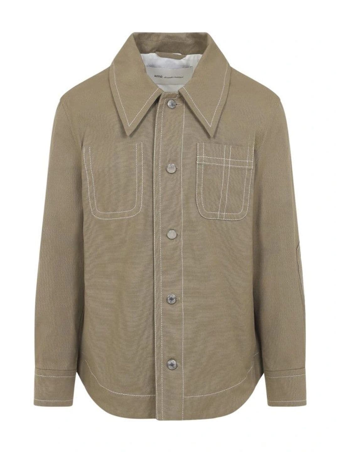 Ami Paris Taupe Shirt Collar Jacket - view 1