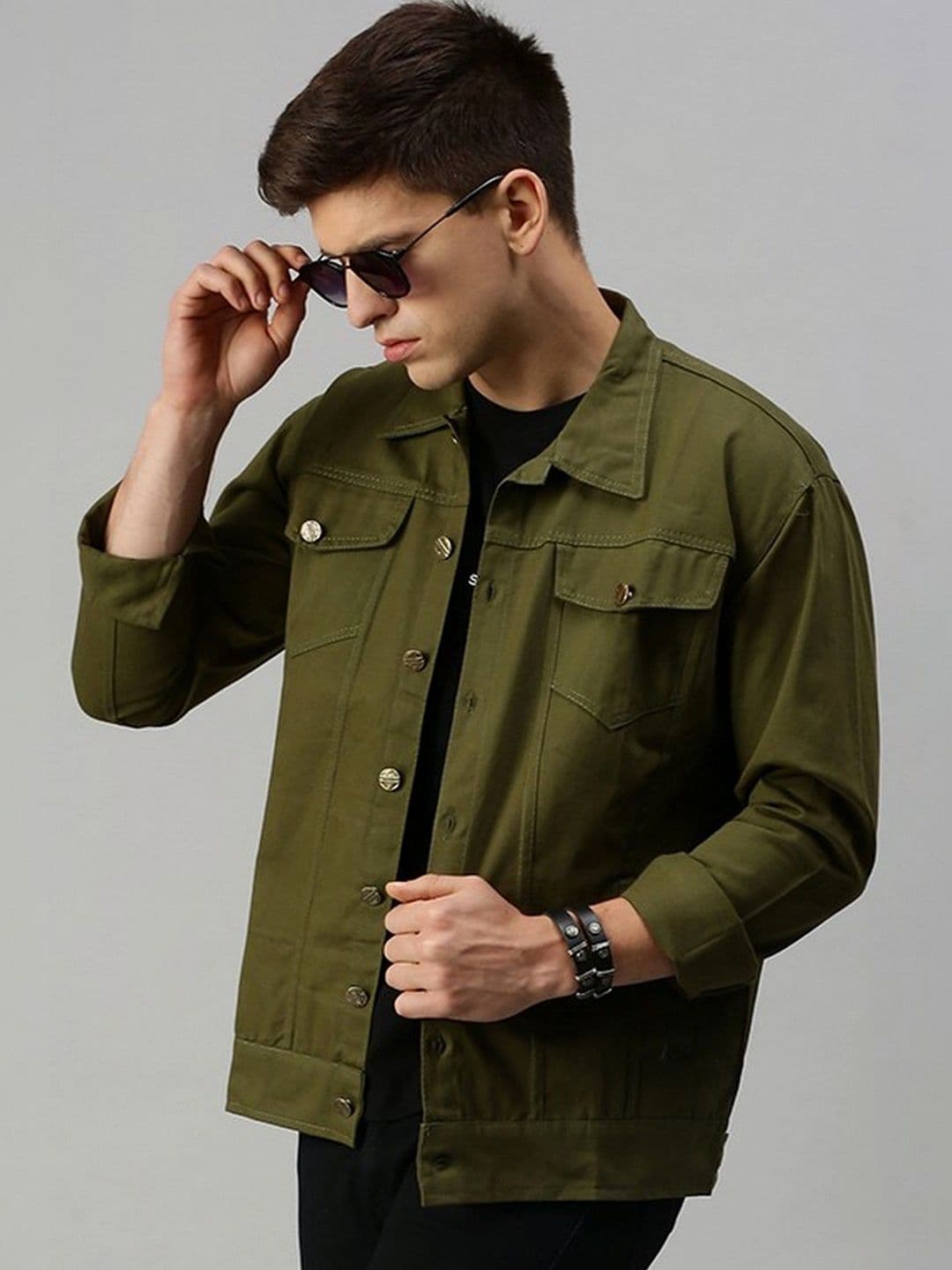 Kaali Peeli Men Outdoor Denim Jacket - view 1