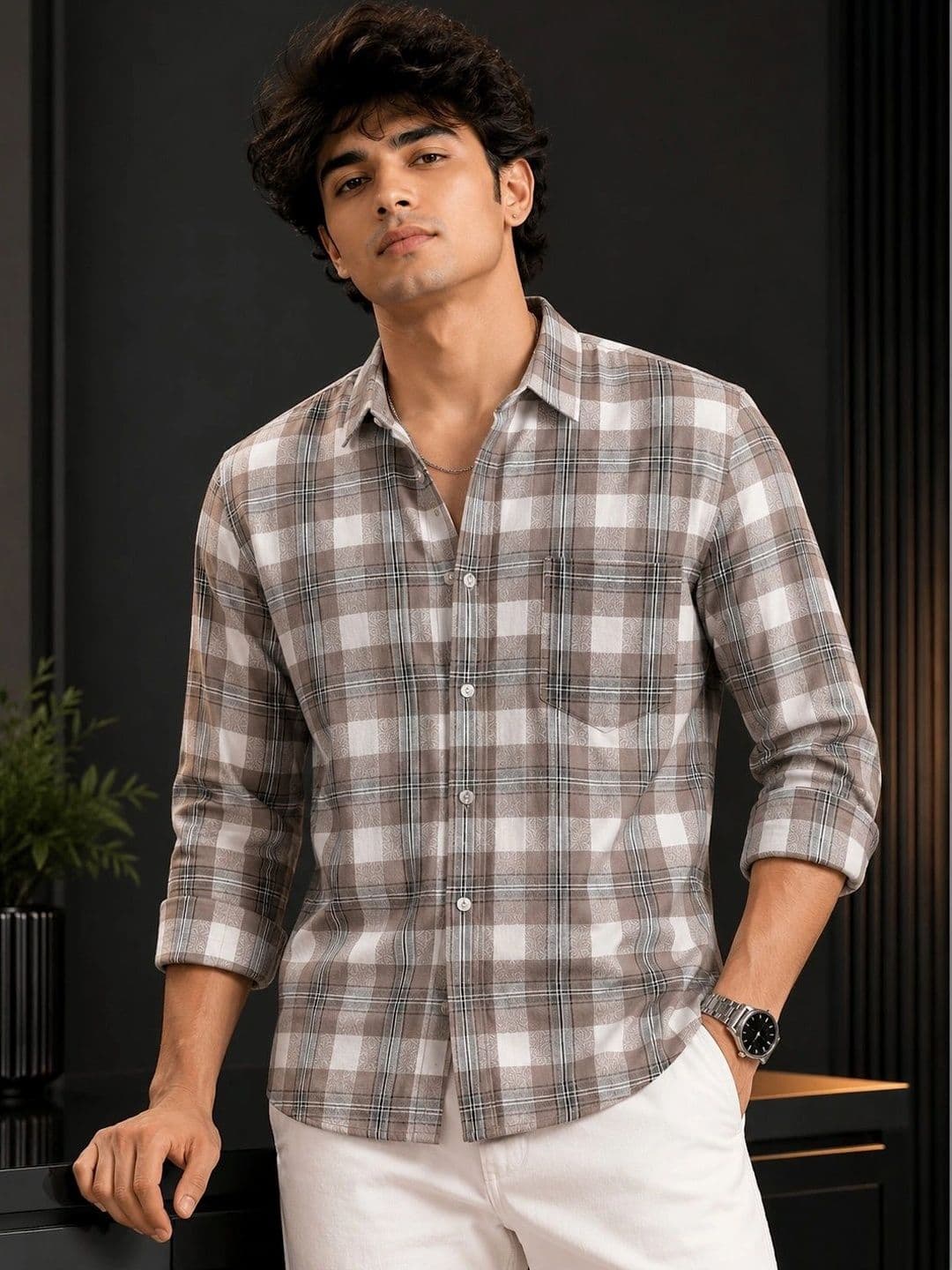 Roadster Men Checked Casual Shirt - view 1