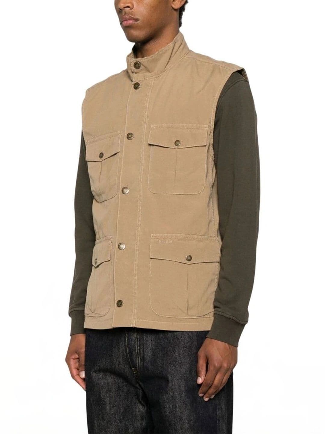 Barbour Beige Mock Collar Jacket - view 1