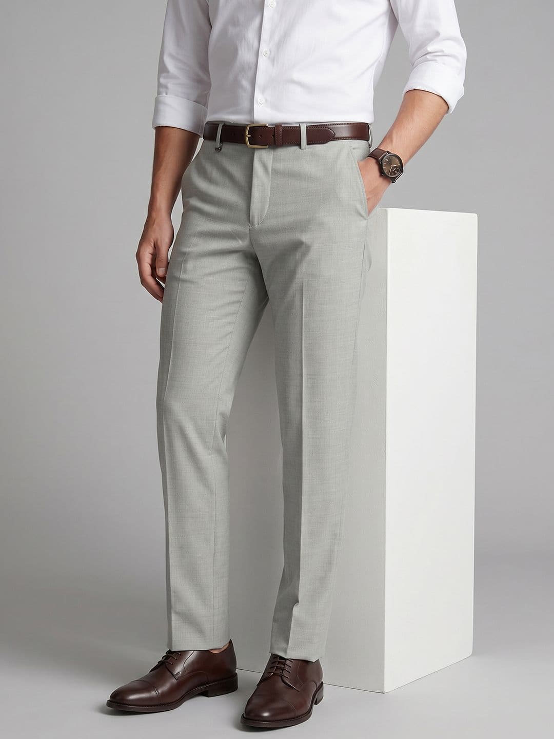 Van Heusen Men Slim Fit Formal Trouser - view 1