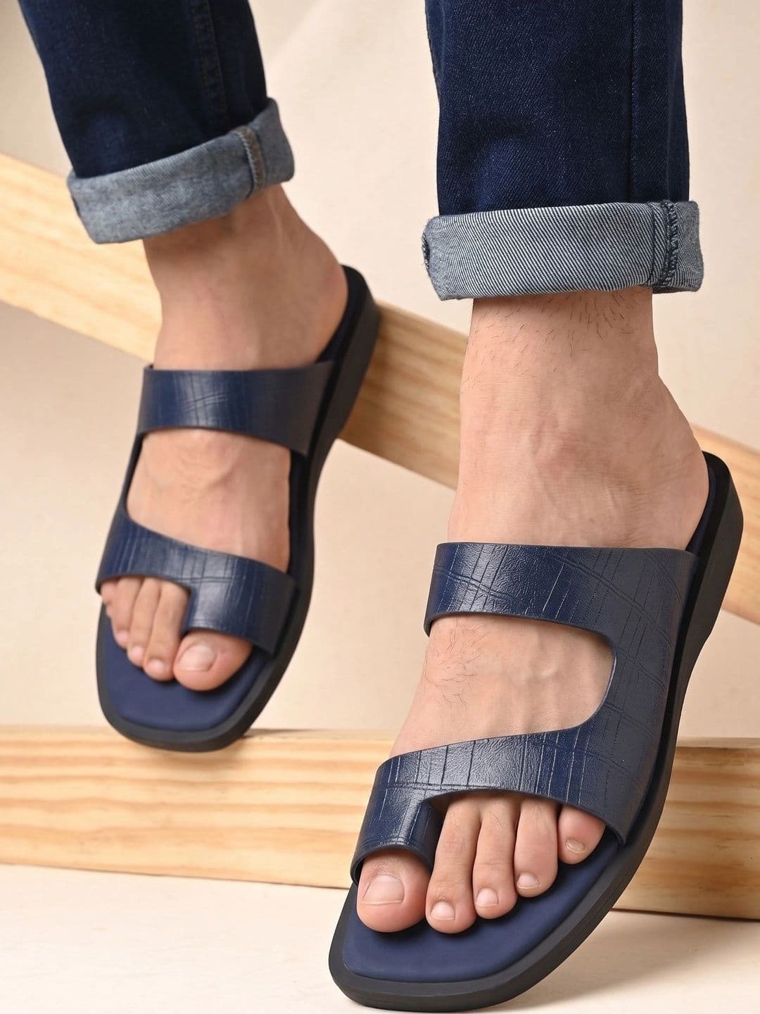 House of Pataudi Men Leather Comfort Sandals - view 1