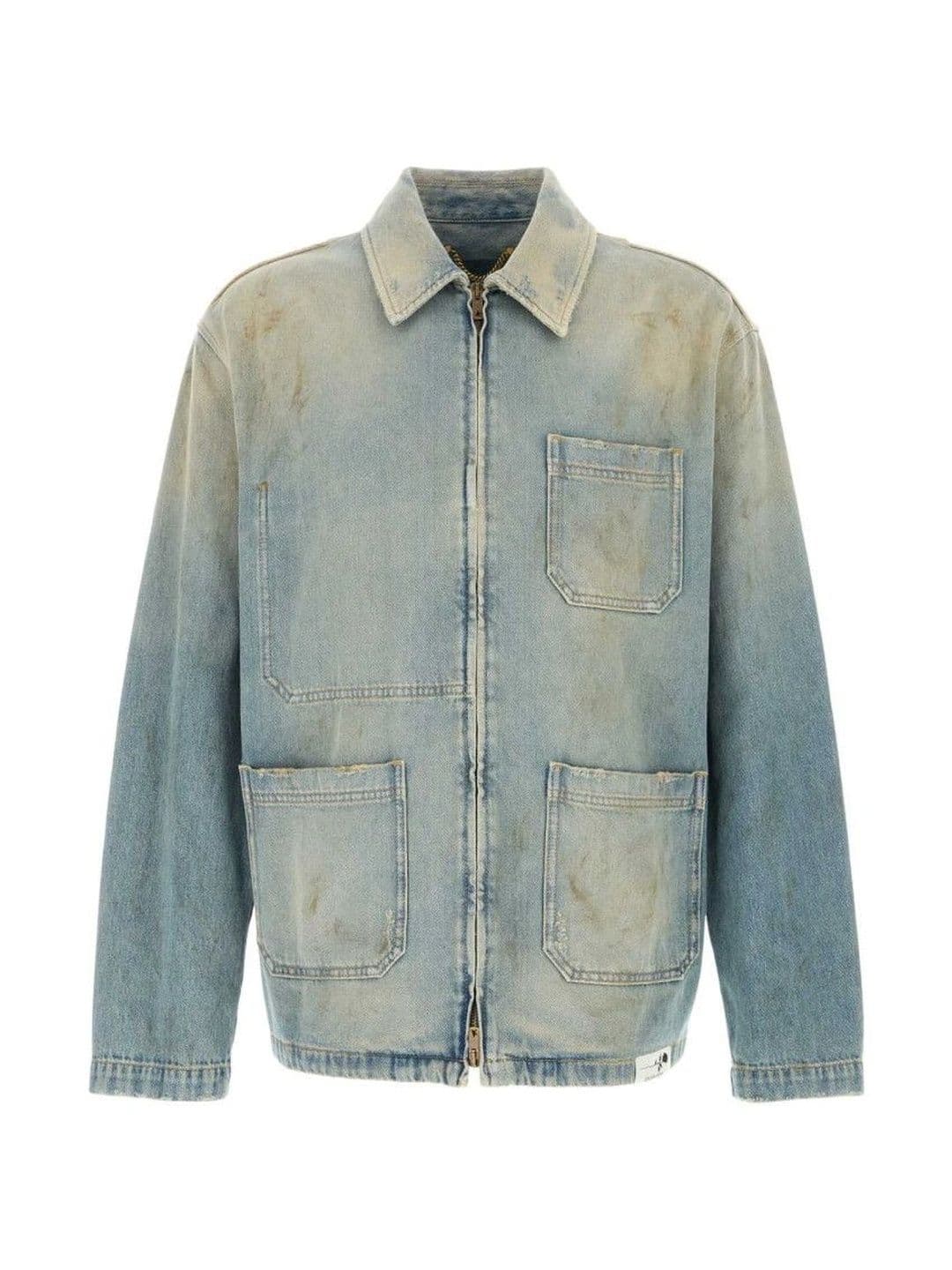 Golden Goose Genuine Leather Blue Dani Jacket - view 1