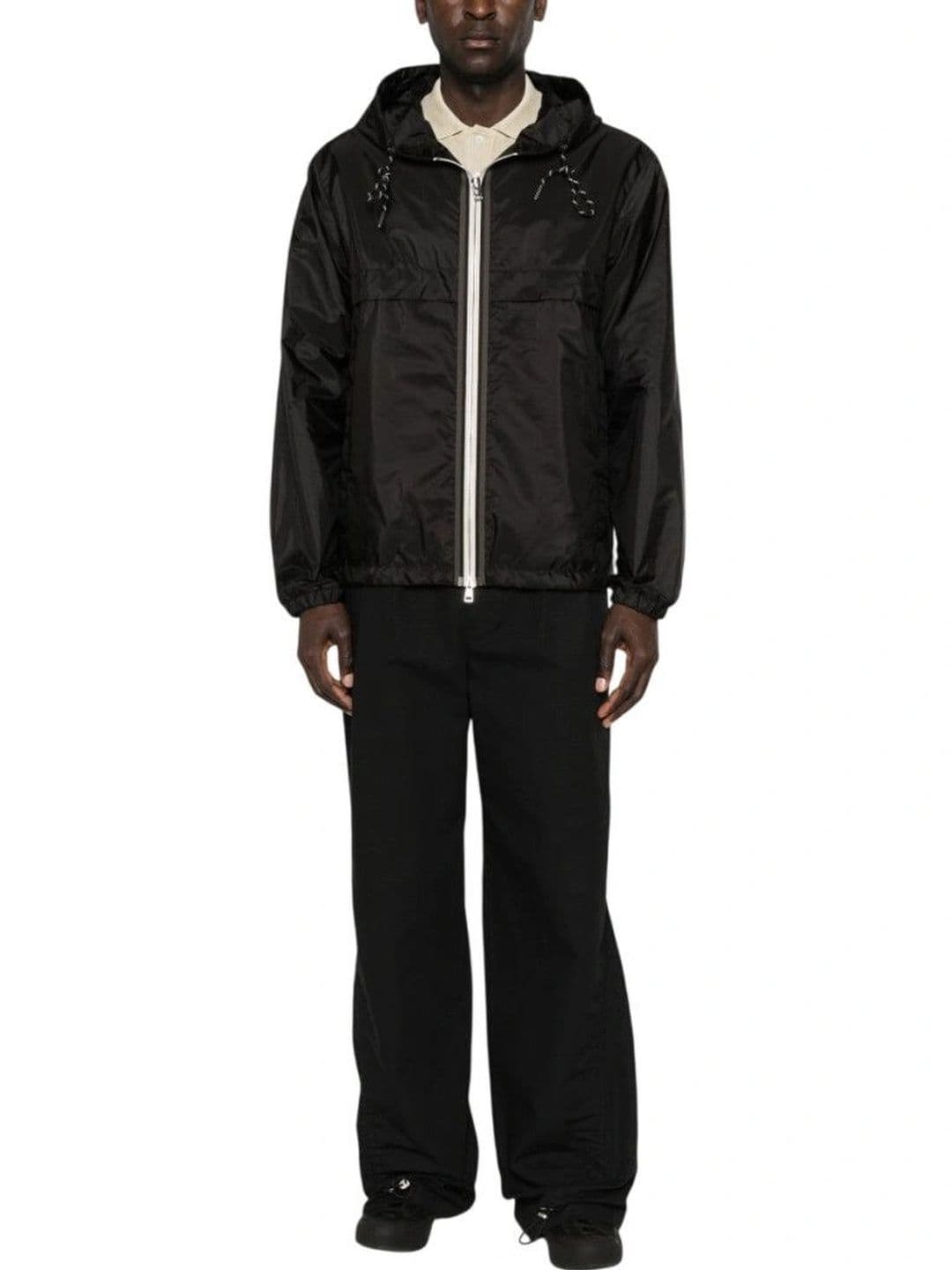 Moncler Black Solid Hood Jacket - view 1