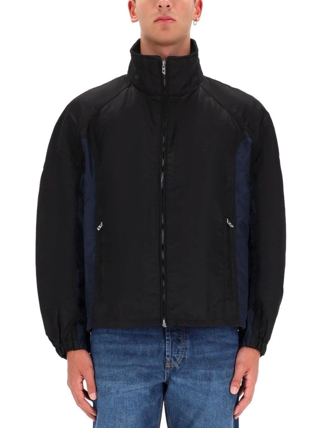 DIESEL Black Color Block Jacket - view 1