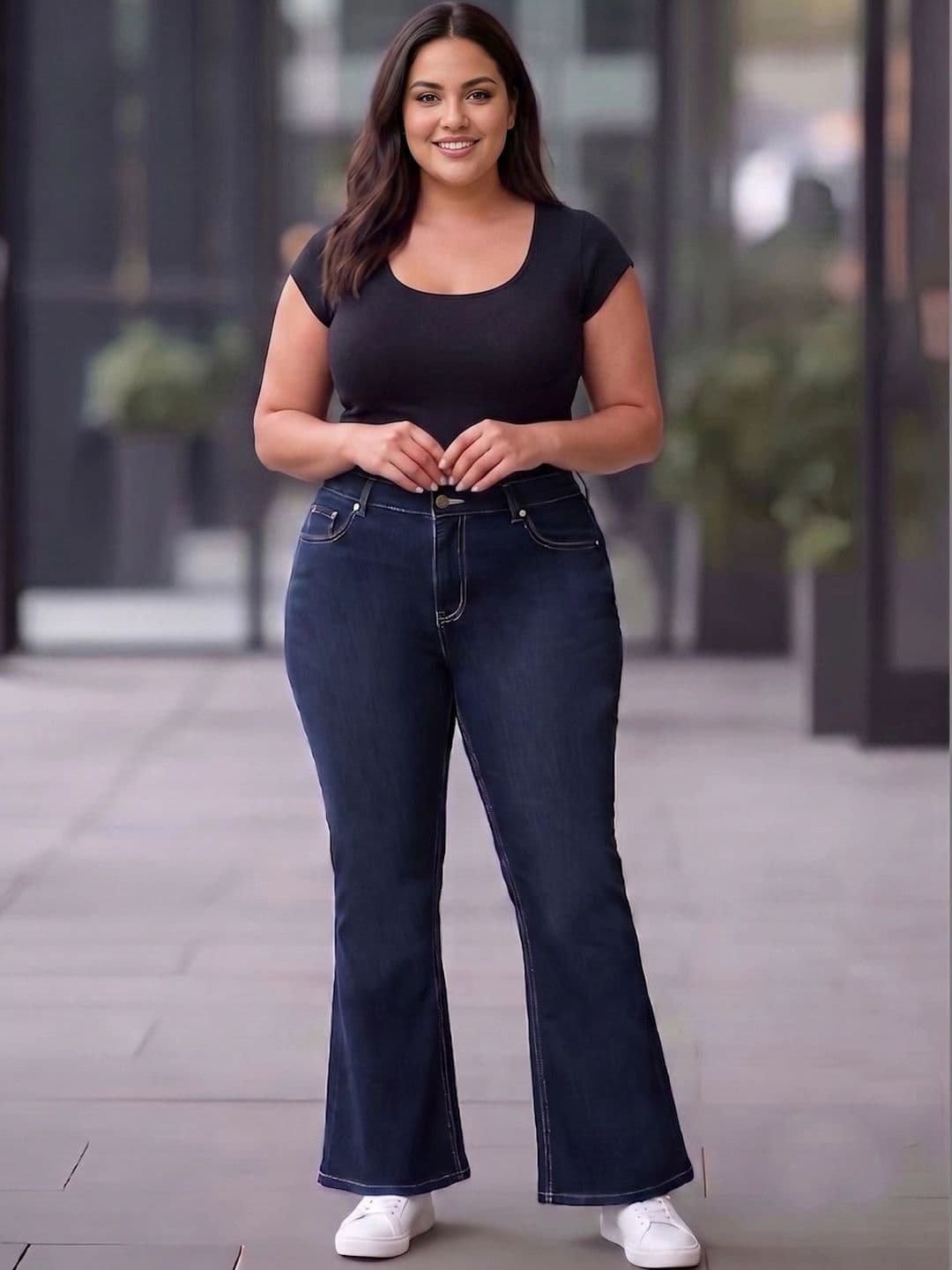 Style Quotient Plus Women Bootcut High-Rise Stretchable Jeans - view 1