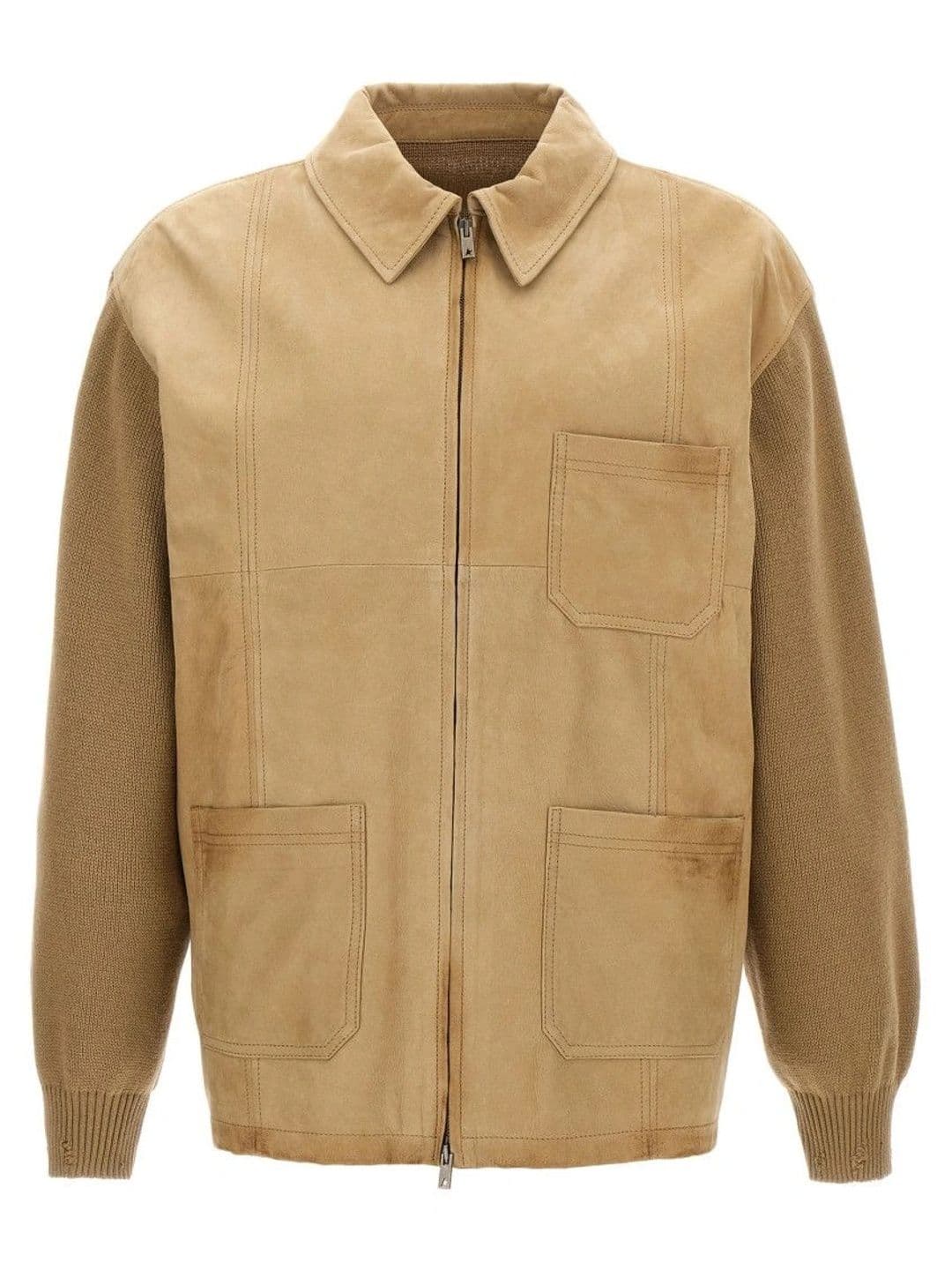 Golden Goose Men Leather Open Front Jacket - view 1