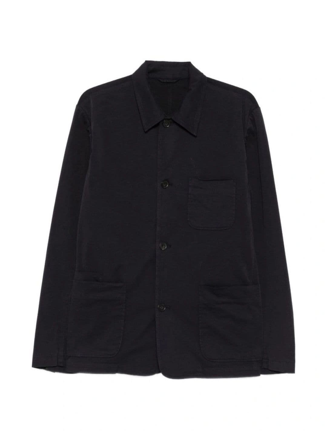 Paul Smith Navy Blue Solid Jacket - view 1