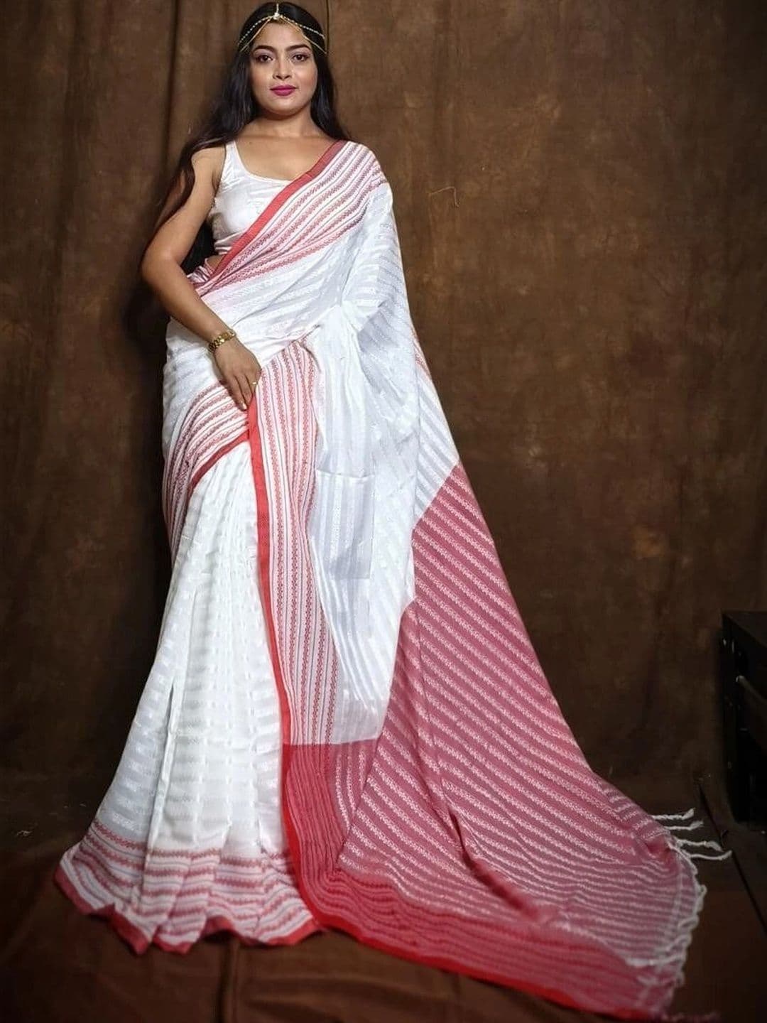Saree star Striped Sarees - view 1
