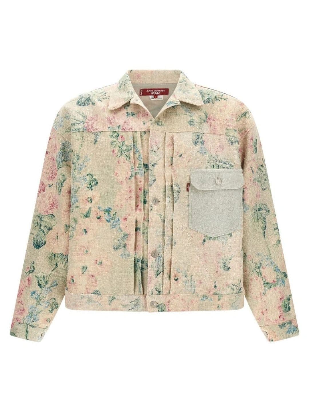 Junya Watanabe Beige Floral Print Jacket - view 1