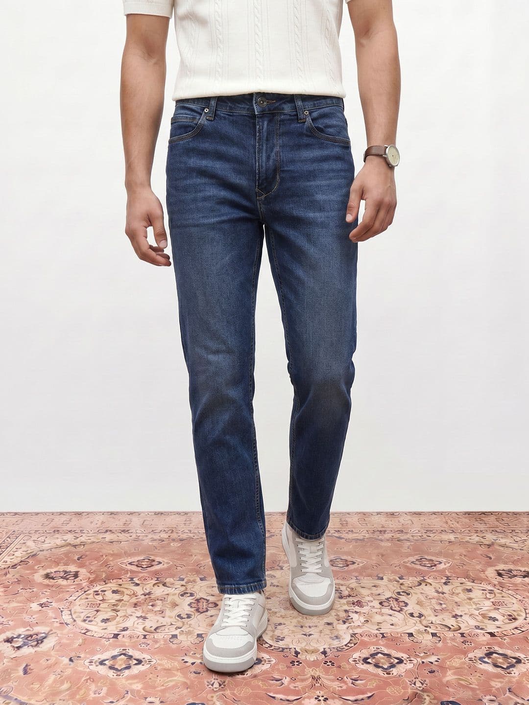Mr Bowerbird Regular Fit Vintage Wash Stretchable Jeans - view 1