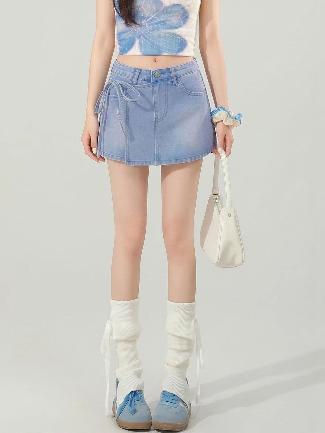 Suo Women Mini A-Line Skirt - view 1