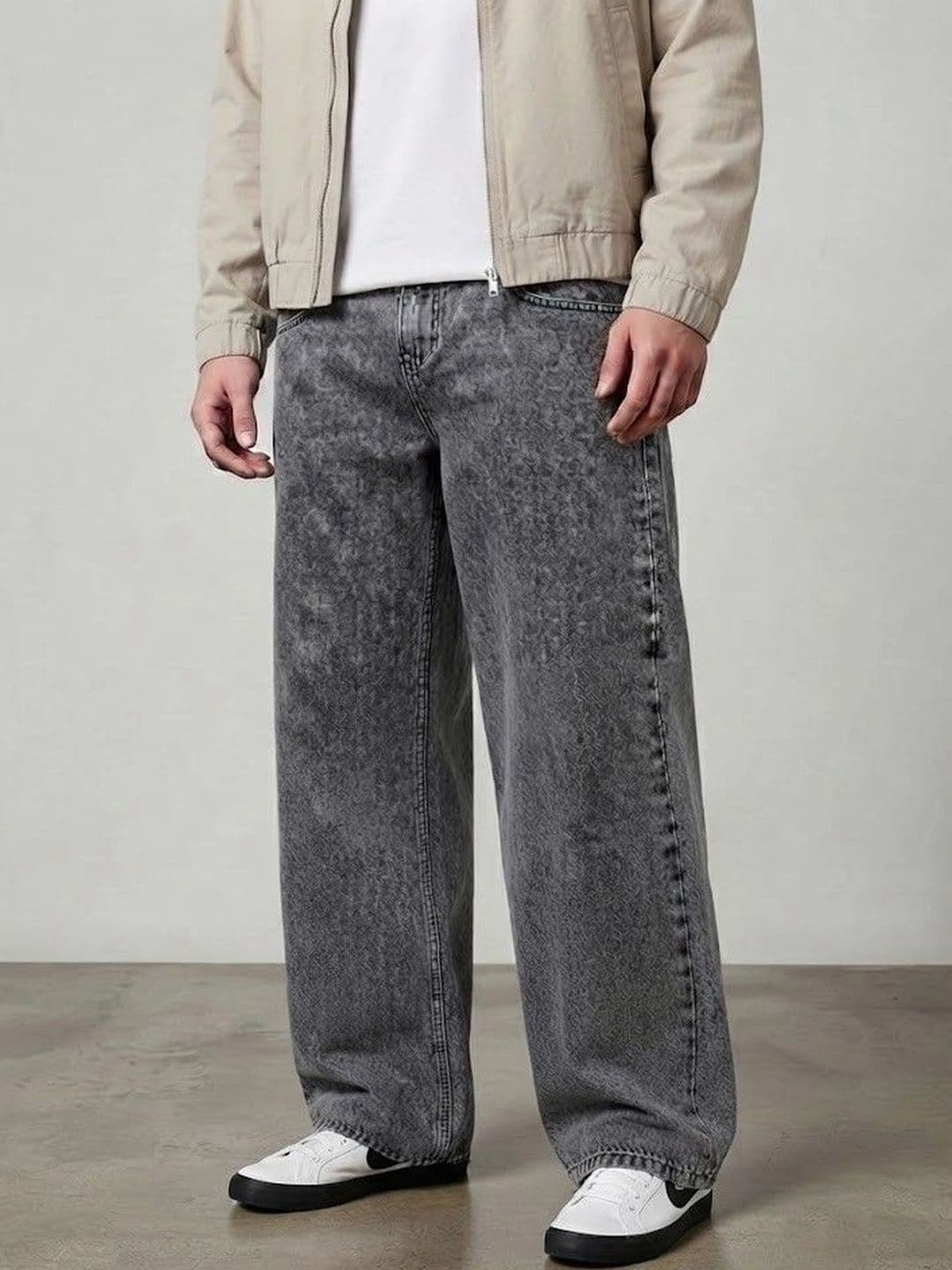 Smart Girls Store Men Straight Fit Mid-Rise Acid Wash Jeans - view 1