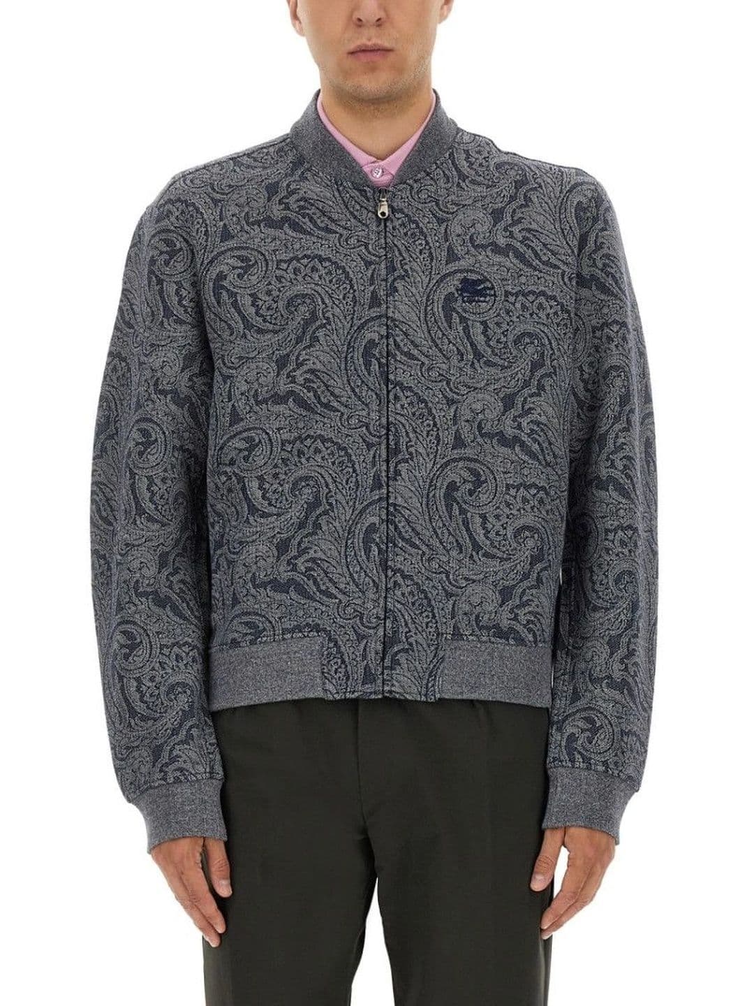 ETRO Dark Grey Jacquard Jacket - view 1